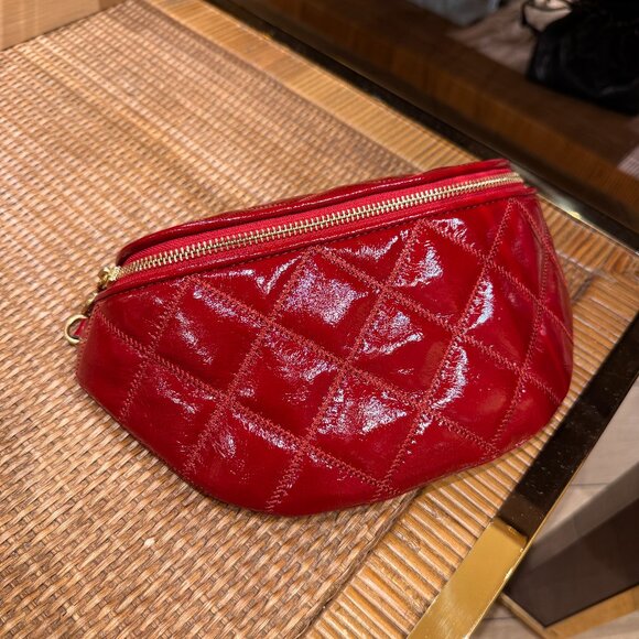 Best Price‼️Tory Burch Willa Belt Bag 169899 Berry $450 - Picture 1 of 9